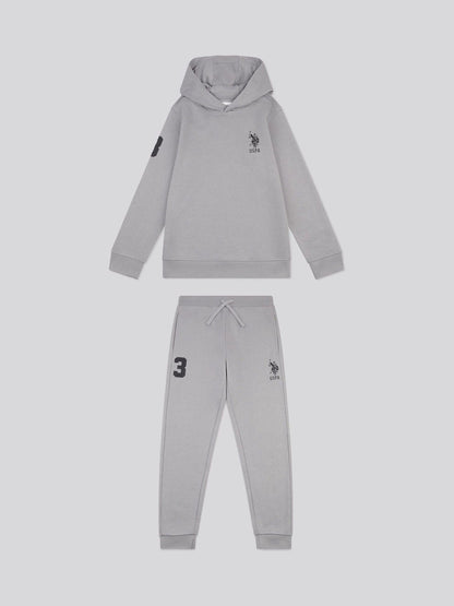 Dsiney Kidz - U.S. Polo Assn. Grey Player 3 Hoodie and Joggers Set image 7