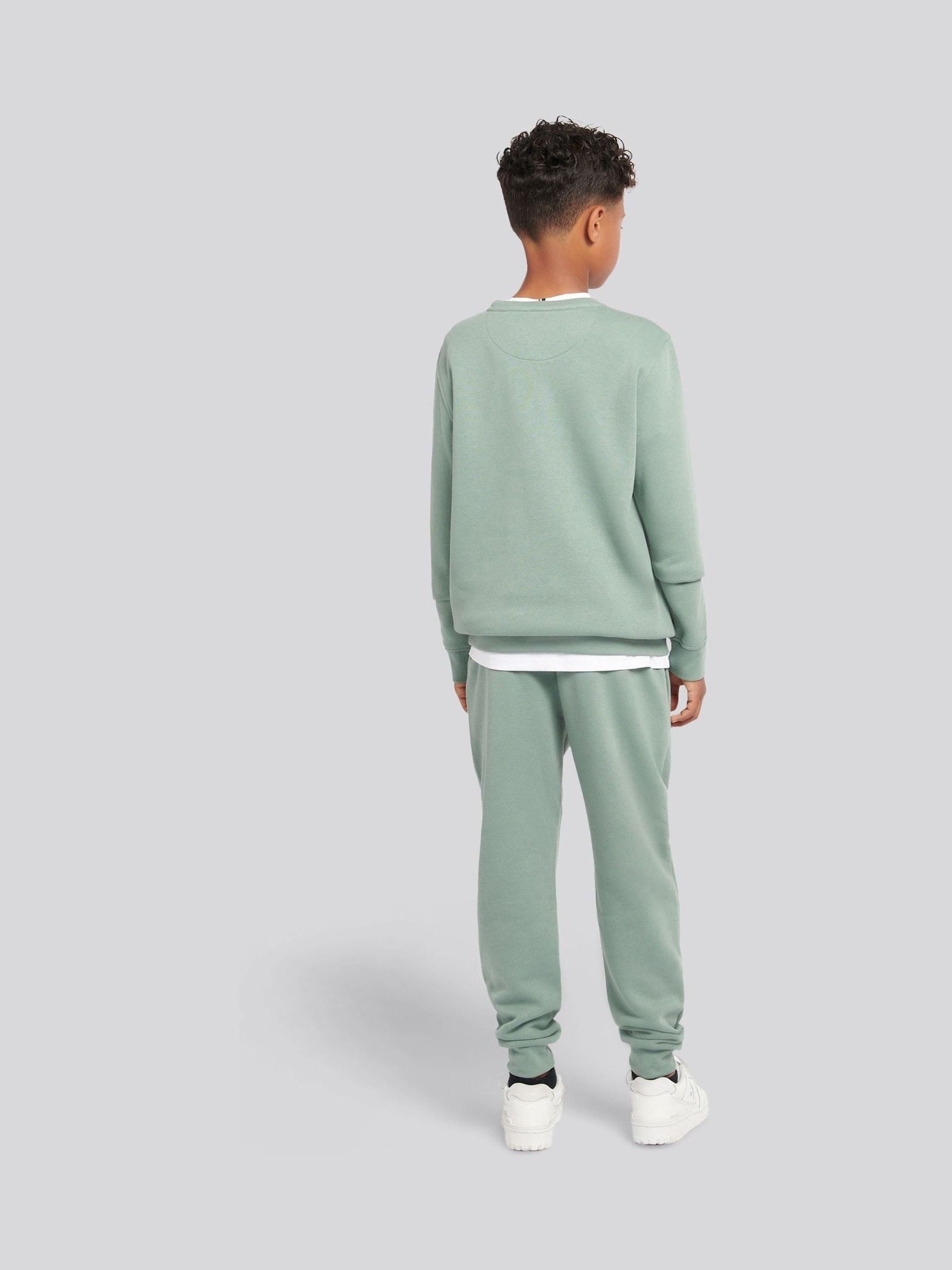 Dsiney Kidz - U.S. Polo Assn. Green Double Horsemen Crew Sweatshirt and Joggers Set image 2
