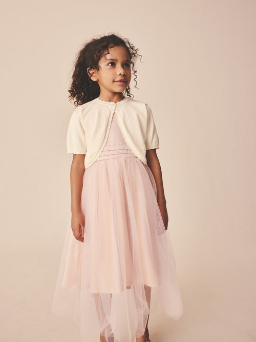 Dsiney Kidz - Ecru Occasion Bridesmaid Knitted Cardigan Shrug (3mths-16yrs) image 1