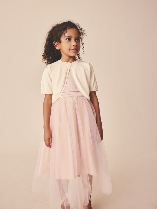 Dsiney Kidz - Ecru Occasion Bridesmaid Knitted Cardigan Shrug (3mths-16yrs) image 1