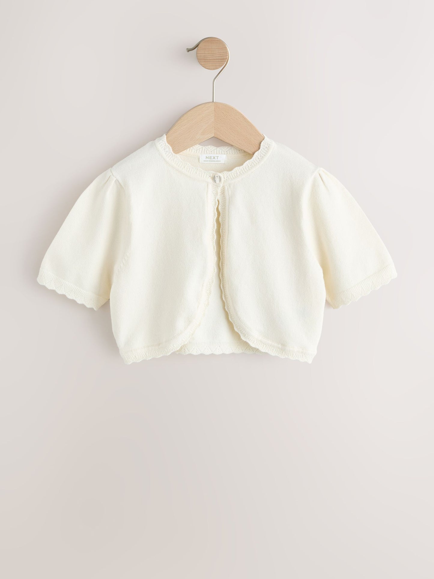 Dsiney Kidz - Ecru Occasion Bridesmaid Knitted Cardigan Shrug (3mths-16yrs) image 5