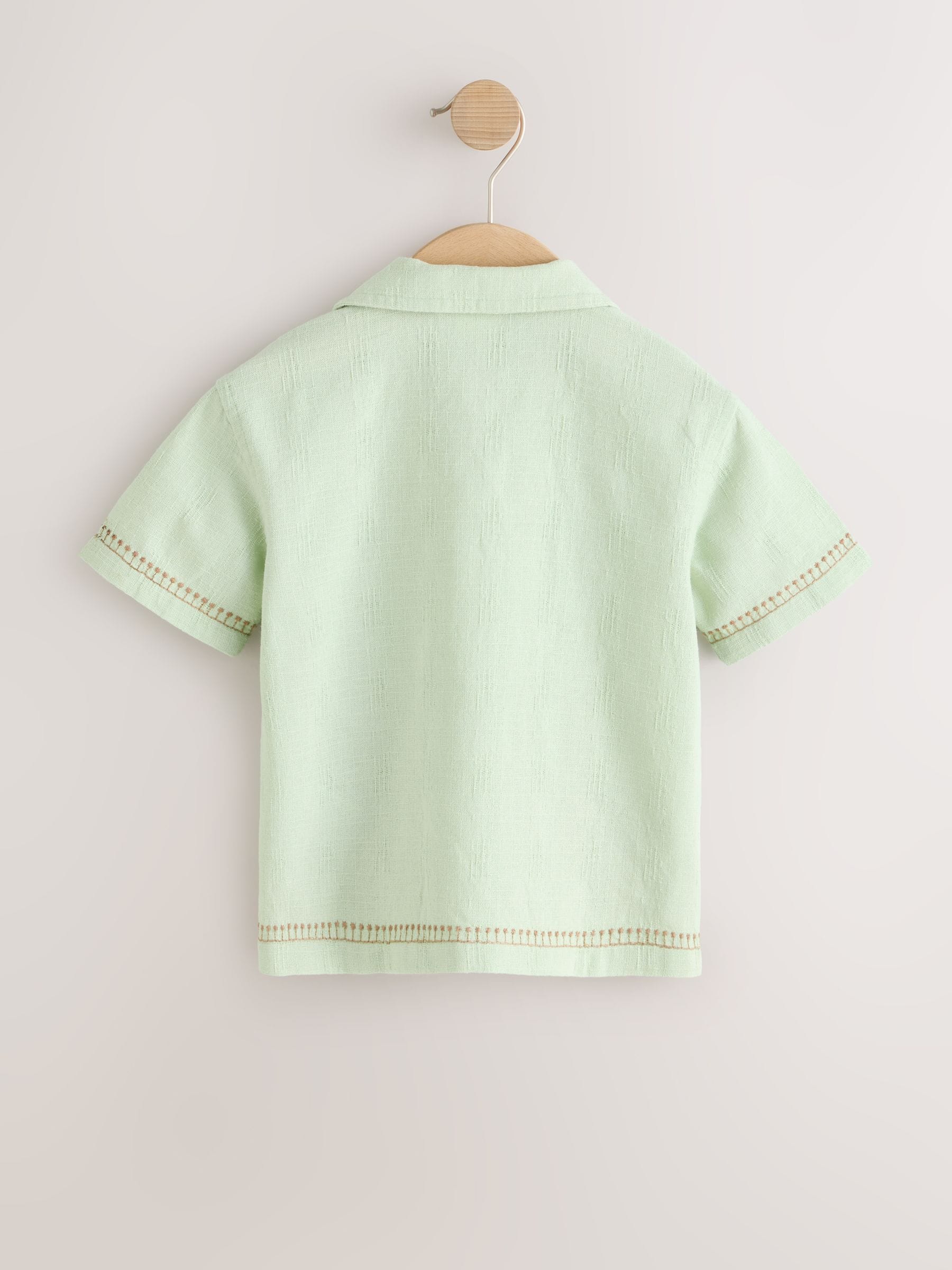 Dsiney Kidz - Mint Green Safari Embroidery Short Sleeve Shirt (3mths-7yrs) image 6