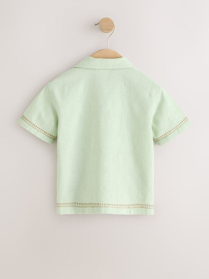 Dsiney Kidz - Mint Green Safari Embroidery Short Sleeve Shirt (3mths-7yrs) image 6