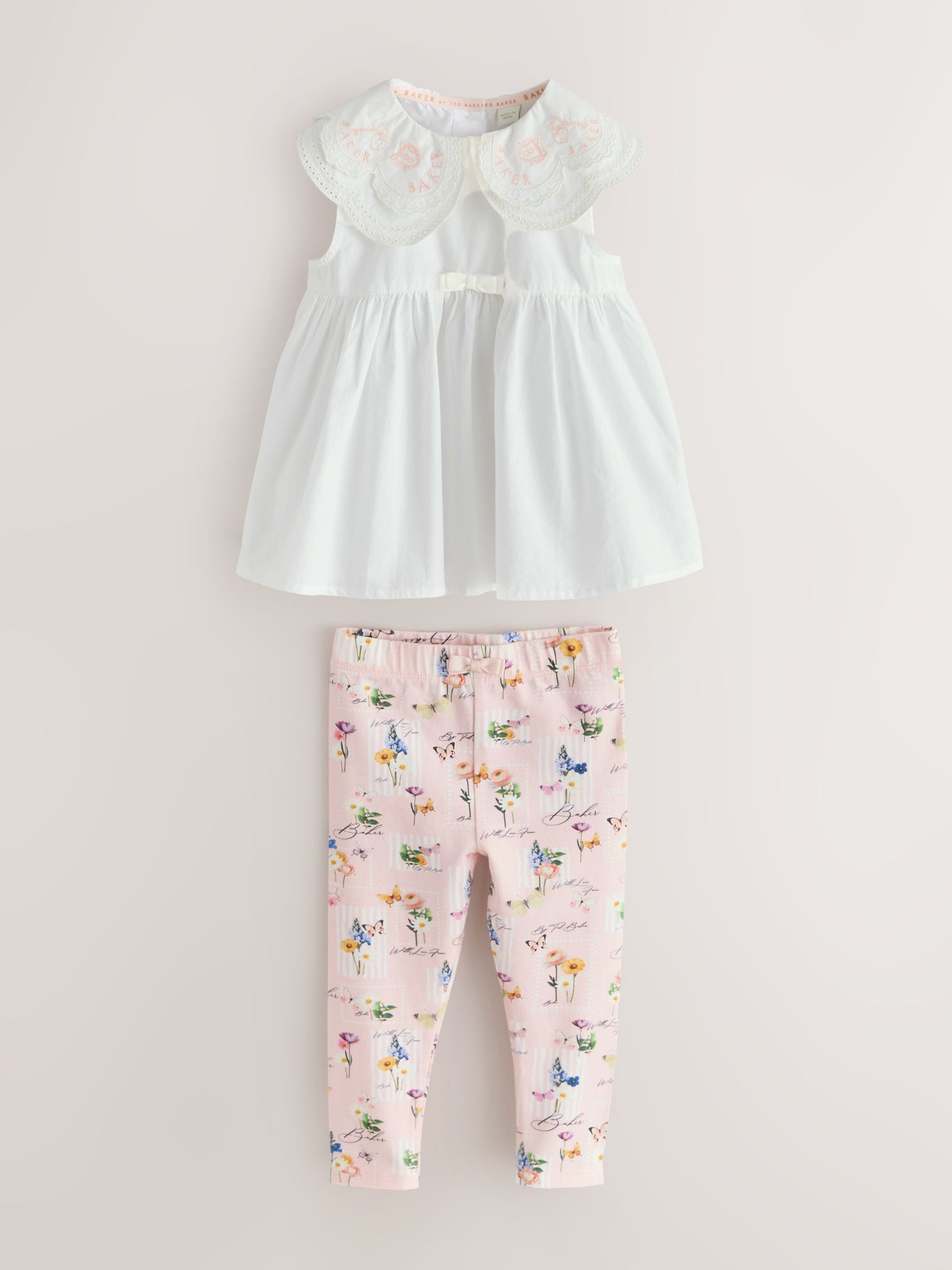 Baker by Ted Baker 2 Piece Woven Collar Top and Leggings Set image 8