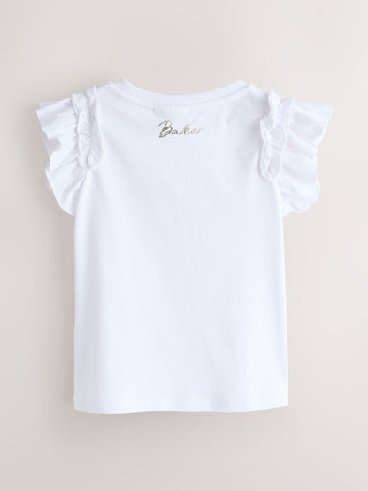 Baker by Ted Baker 3 Pack Boxy Fit Frill Graphic Printed T-Shirts image 5