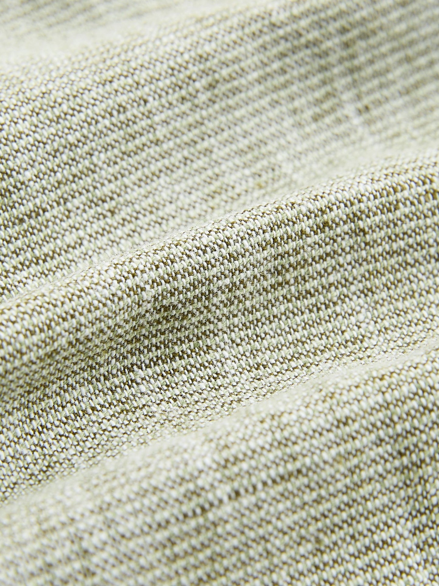 Dsiney Kidz - Sage Green Long Sleeve Grandad Collar Cotton/Linen Mix Texture Shirt (3-16yrs) image 3