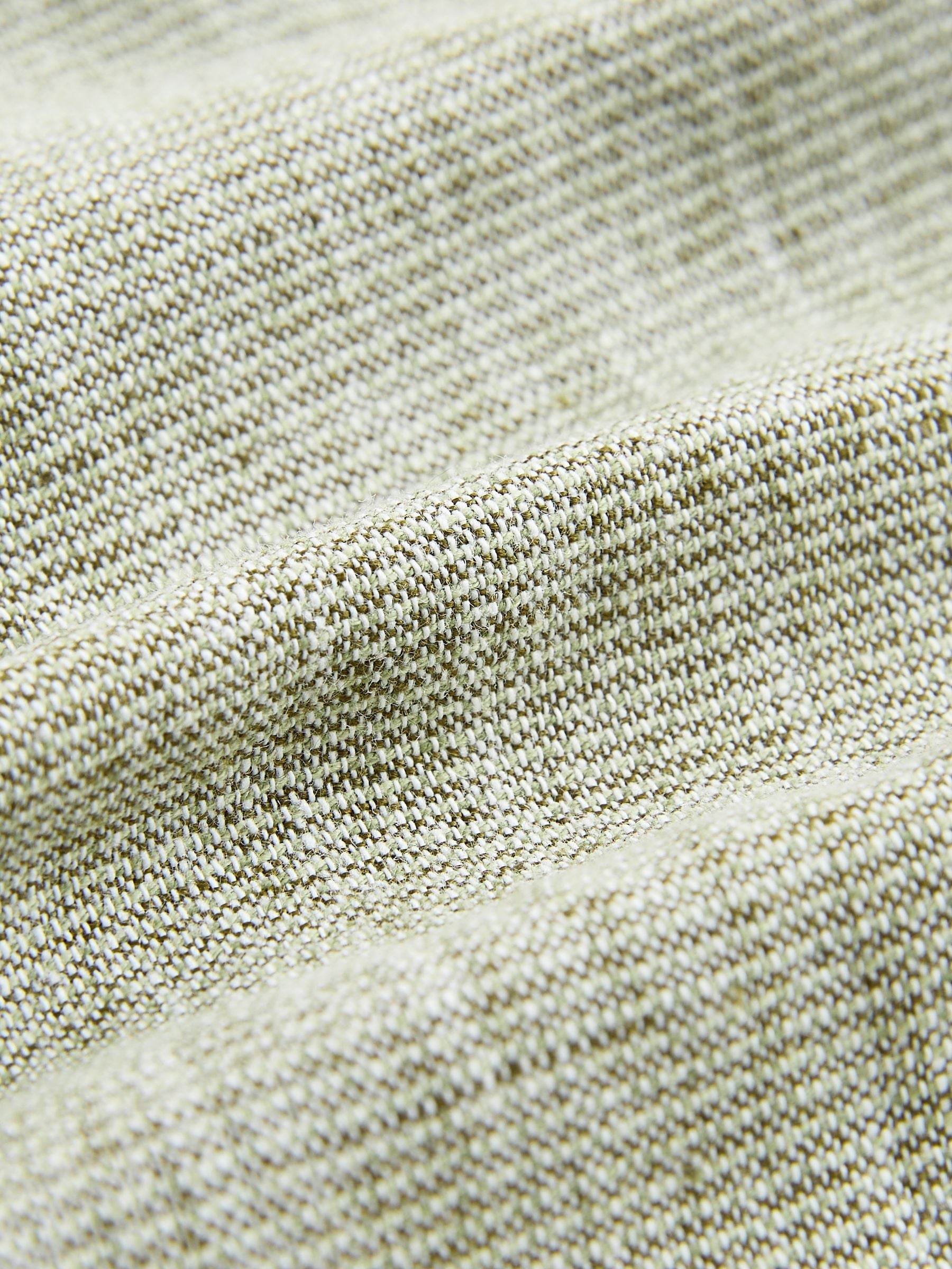 Dsiney Kidz - Sage Green Long Sleeve Grandad Collar Cotton/Linen Mix Texture Shirt (3-16yrs) image 3