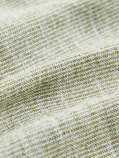 Dsiney Kidz - Sage Green Long Sleeve Grandad Collar Cotton/Linen Mix Texture Shirt (3-16yrs) image 3