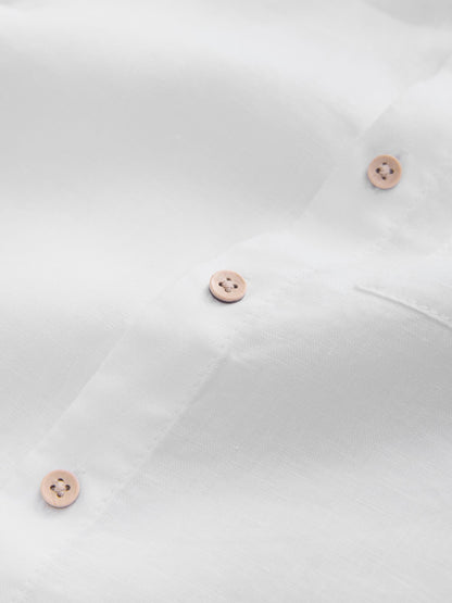 Dsiney Kidz - White Short Sleeve Linen Shirt (3-16yrs) image 6