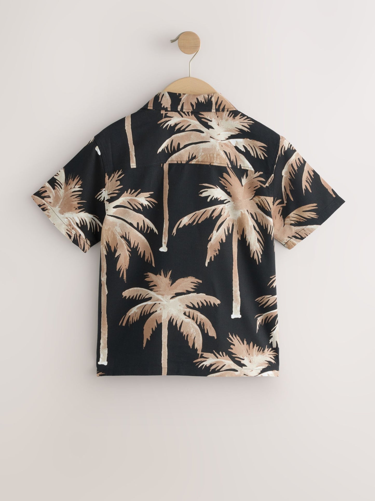 Dsiney Kidz - Black Palm All Over Print Short Sleeve Revere Collar Shirt (3-16yrs) image 4