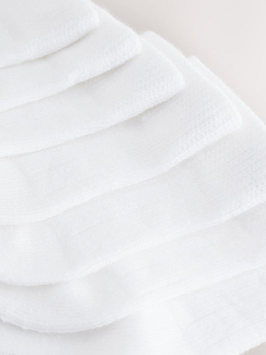 White 7 Pack Baby Socks (0mths-2yrs) image 3