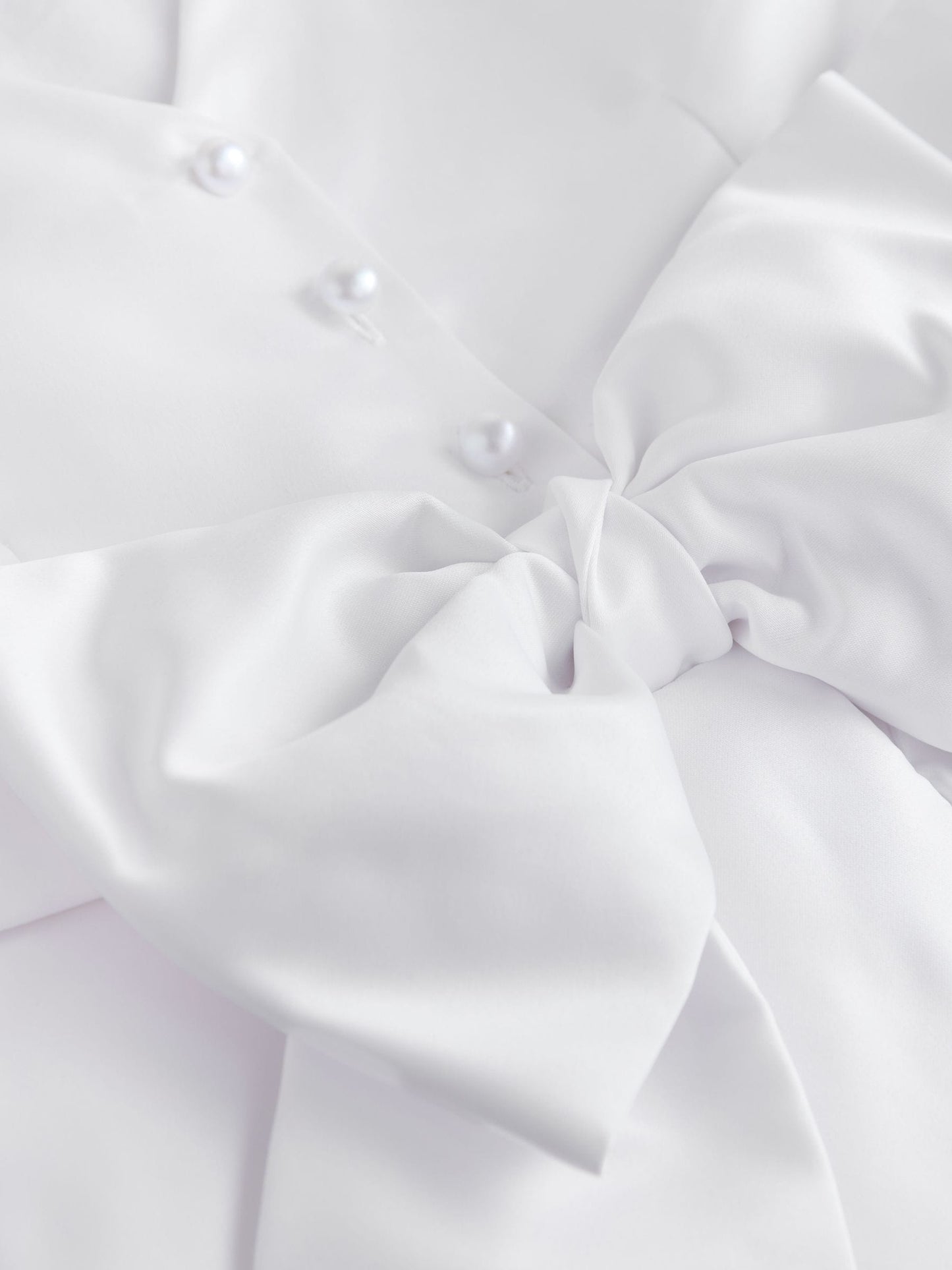 White Flower Girl Bow Dress (6-13yrs) image 7