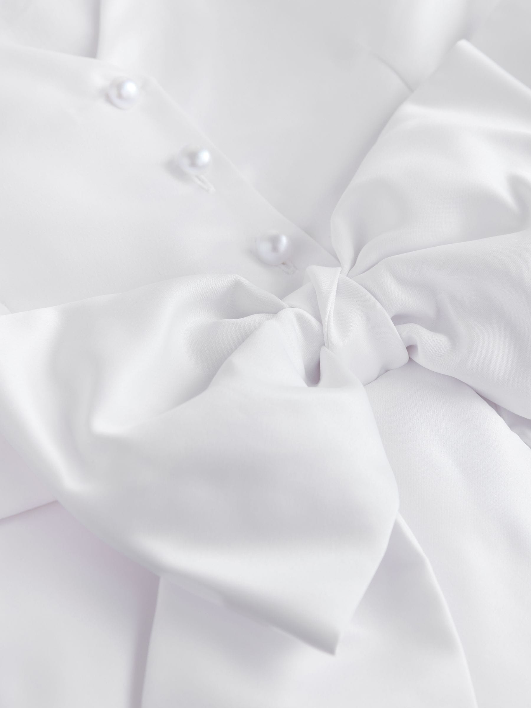 White Flower Girl Bow Dress (6-13yrs) image 7