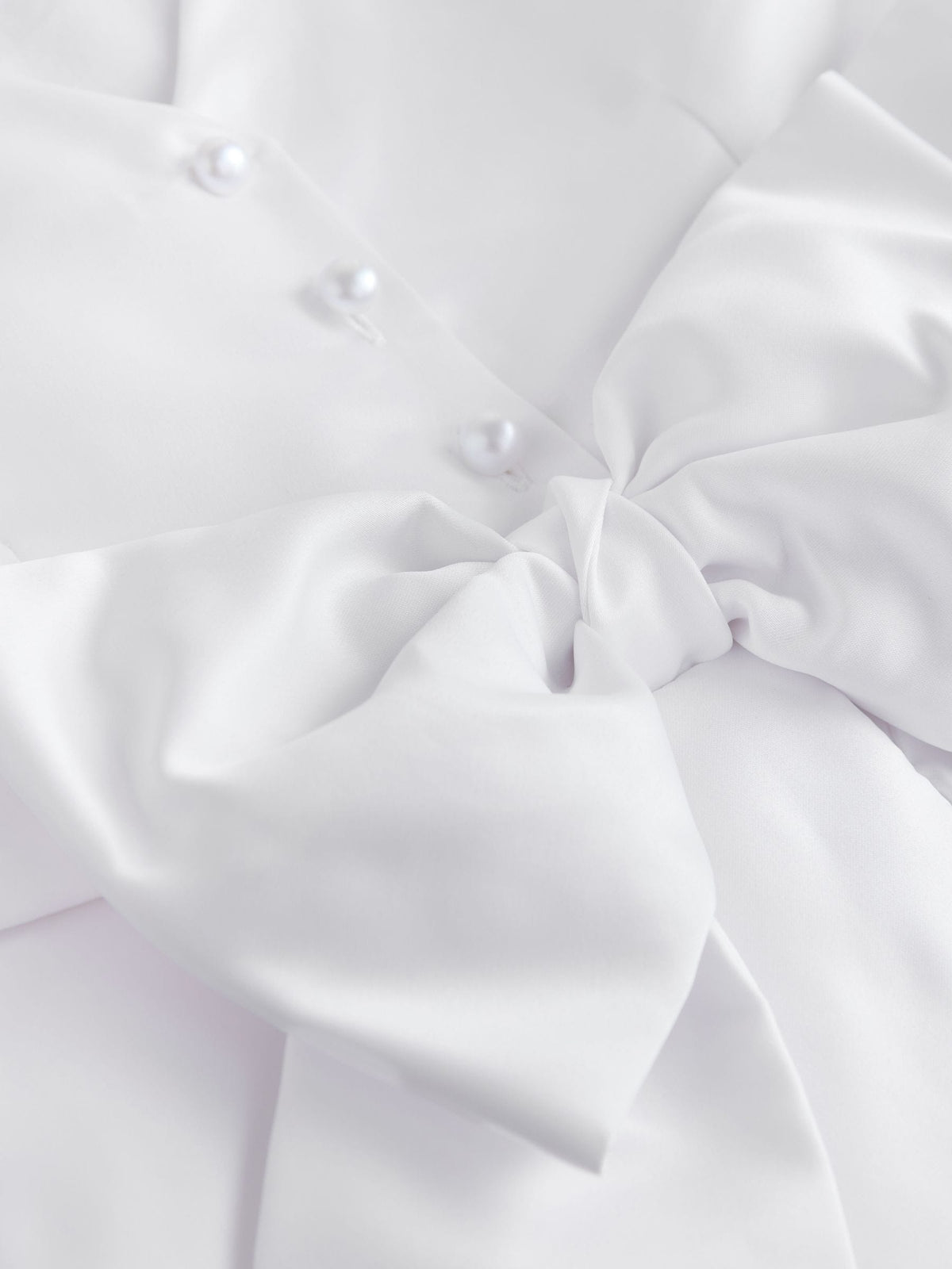 White Flower Girl Bow Dress (6-13yrs) image 7