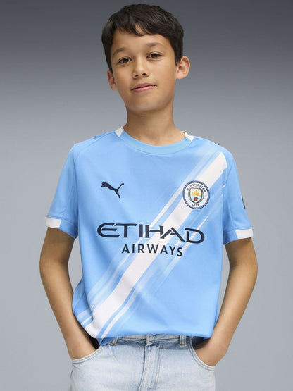 Dsiney Kidz - Puma Blue Manchester City 25/26 Home Boys Jersey T-Shirt image 1