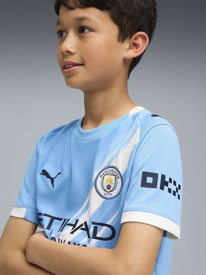 Dsiney Kidz - Puma Blue Manchester City 25/26 Home Boys Jersey T-Shirt image 2
