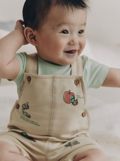 Neutral The Very Hungry Caterpillar Dungaree and Bodysuit Baby Set (0mths-2yrs) image 4