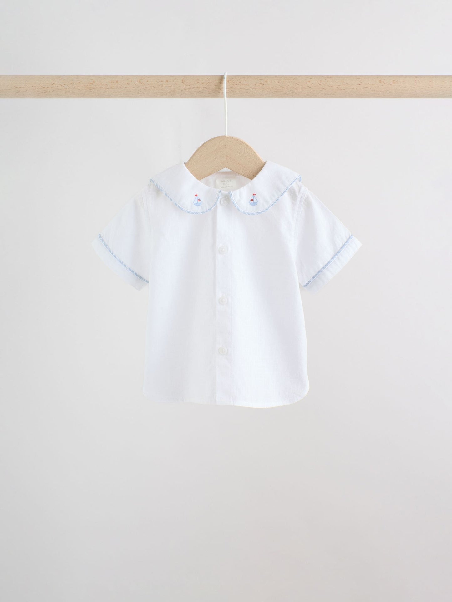 Blue Nautical Smart Shirt and Shorts Baby Set (0mths-2yrs) image 6
