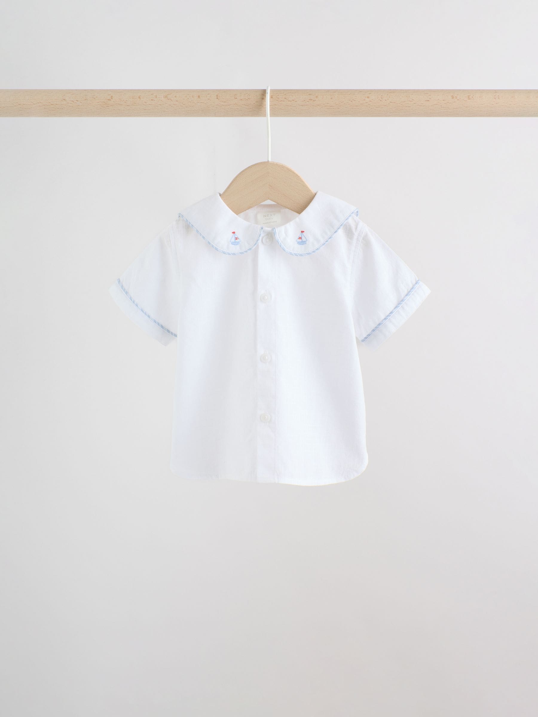 Blue Nautical Smart Shirt and Shorts Baby Set (0mths-2yrs) image 6