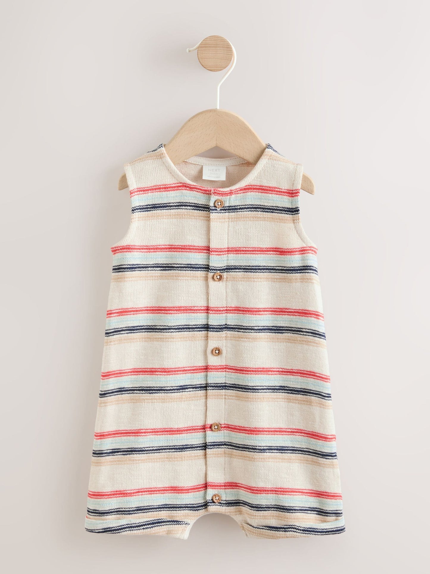 Red/Blue Stripe Jersey Baby Rompers (0mths-3yrs) image 1