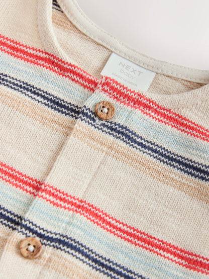 Red/Blue Stripe Jersey Baby Rompers (0mths-3yrs) image 4