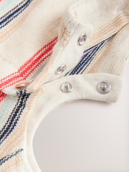 Red/Blue Stripe Jersey Baby Rompers (0mths-3yrs) image 6