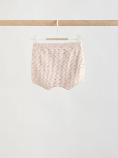 Neutral/Bright Farm Knitted Top and Shorts Baby Set (0mths-2yrs) image 6