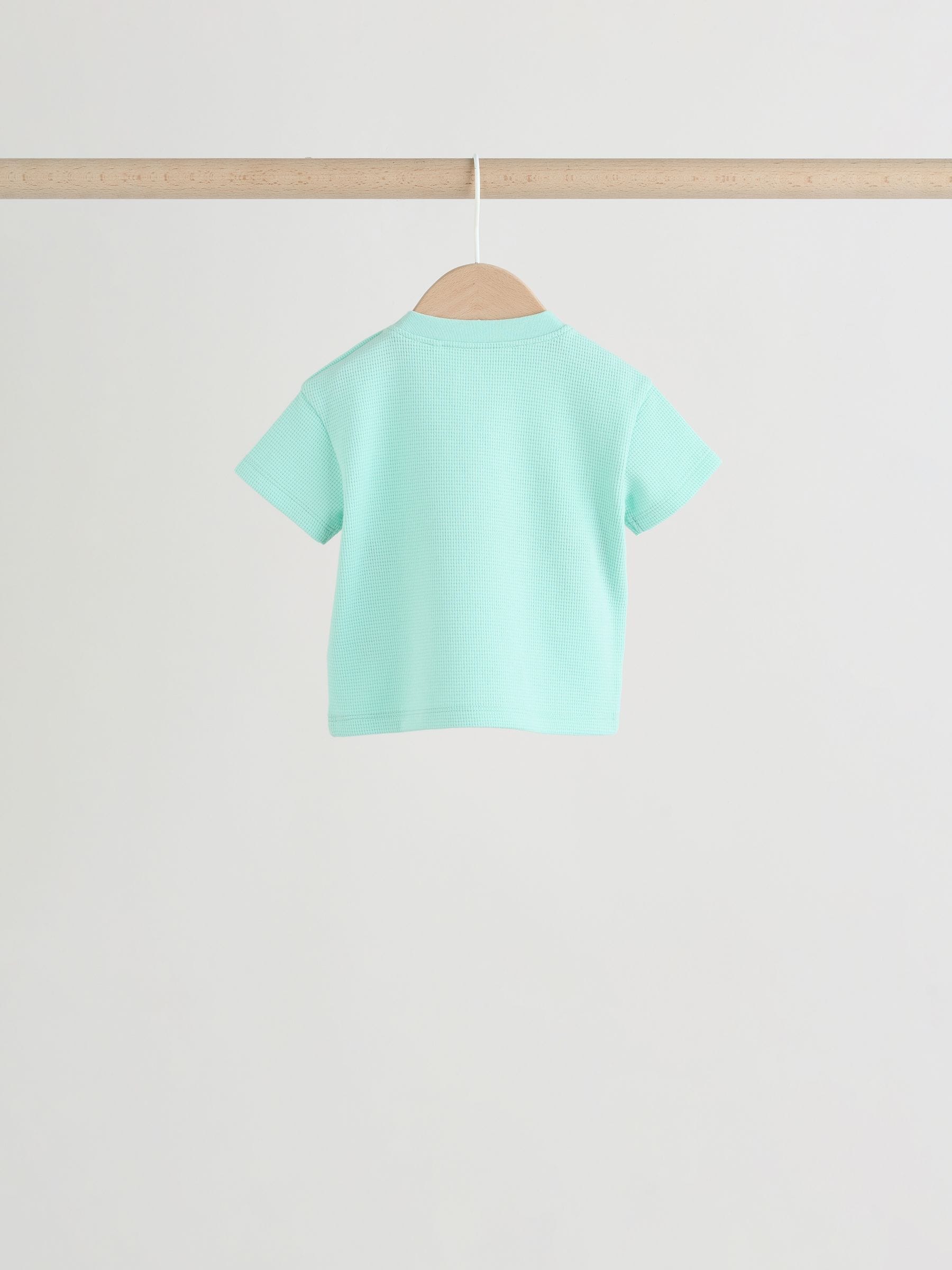 Blue/Lilac/Green Tops and Shorts 6 Piece Baby Set (0mths-2yrs) image 4