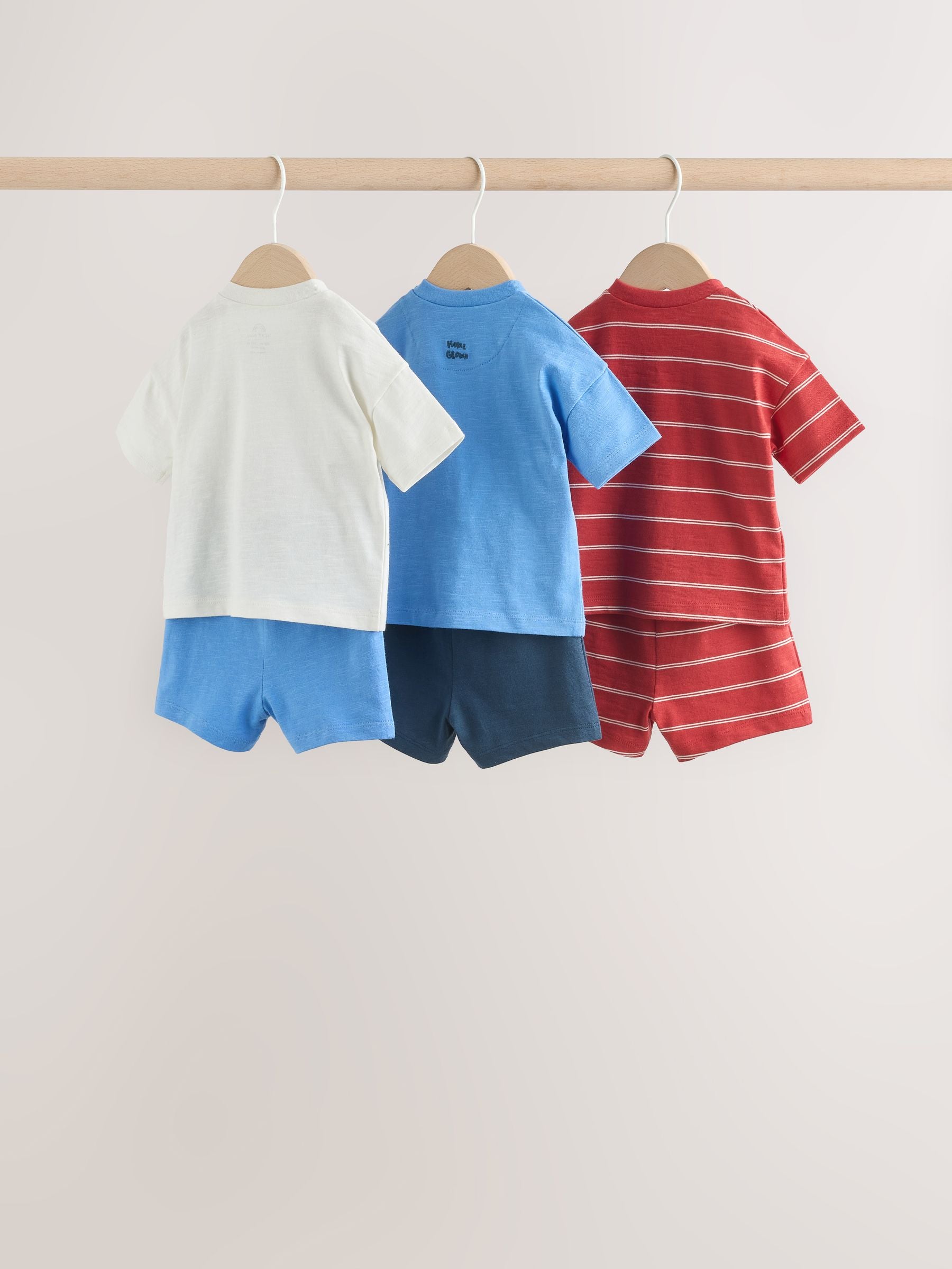 Dsiney Kidz - Blue/Red Homegrown Farm Tops and Shorts Baby Set 6 Piece (0mths-2yrs) image 2