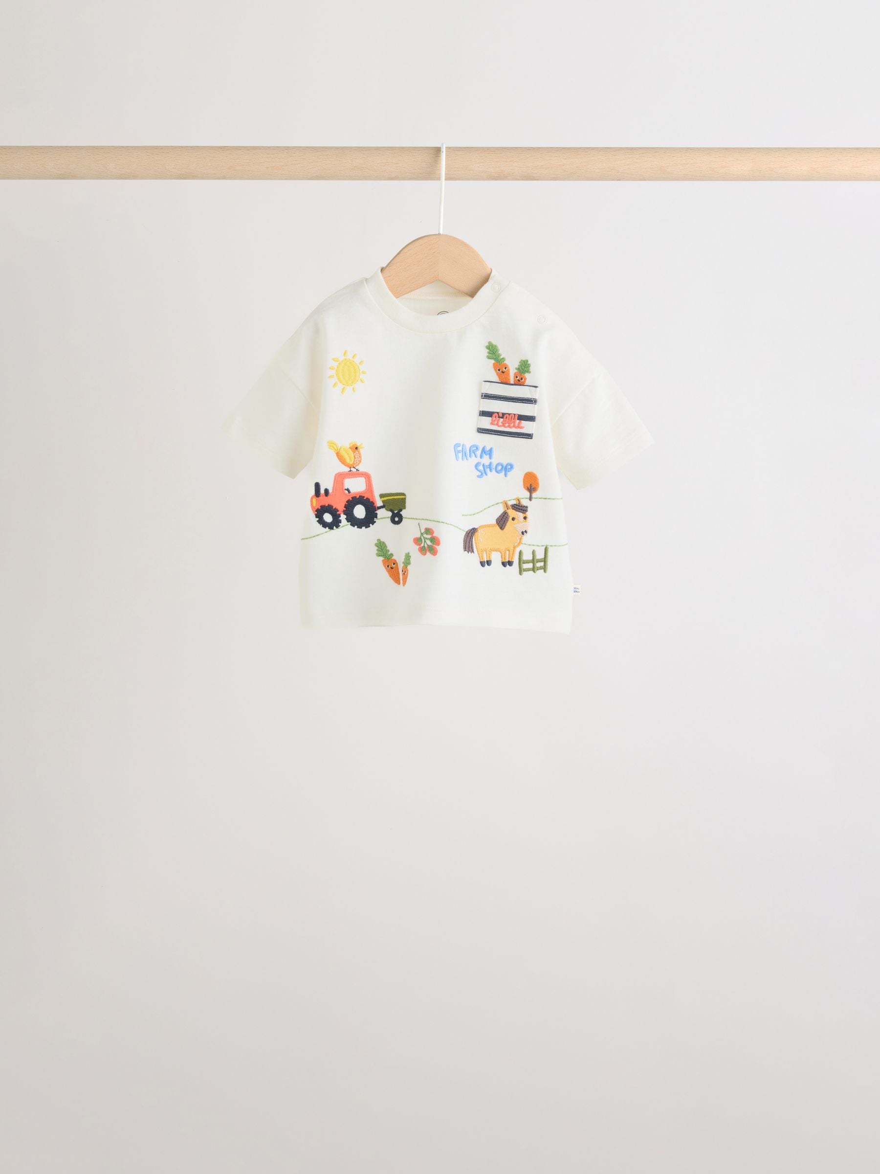 Dsiney Kidz - Blue/Red Homegrown Farm Tops and Shorts Baby Set 6 Piece (0mths-2yrs) image 3
