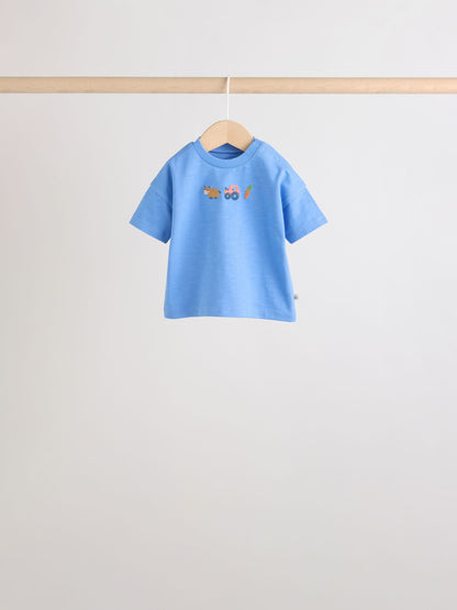 Dsiney Kidz - Blue/Red Homegrown Farm Tops and Shorts Baby Set 6 Piece (0mths-2yrs) image 5