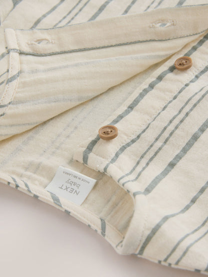 Mono Stripe Short Sleeve Baby Romper (0mths-3yrs) image 8