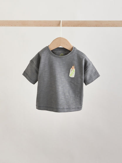 Grey Picnic Top & Trousers Baby Set (0mths-2yrs) image 5