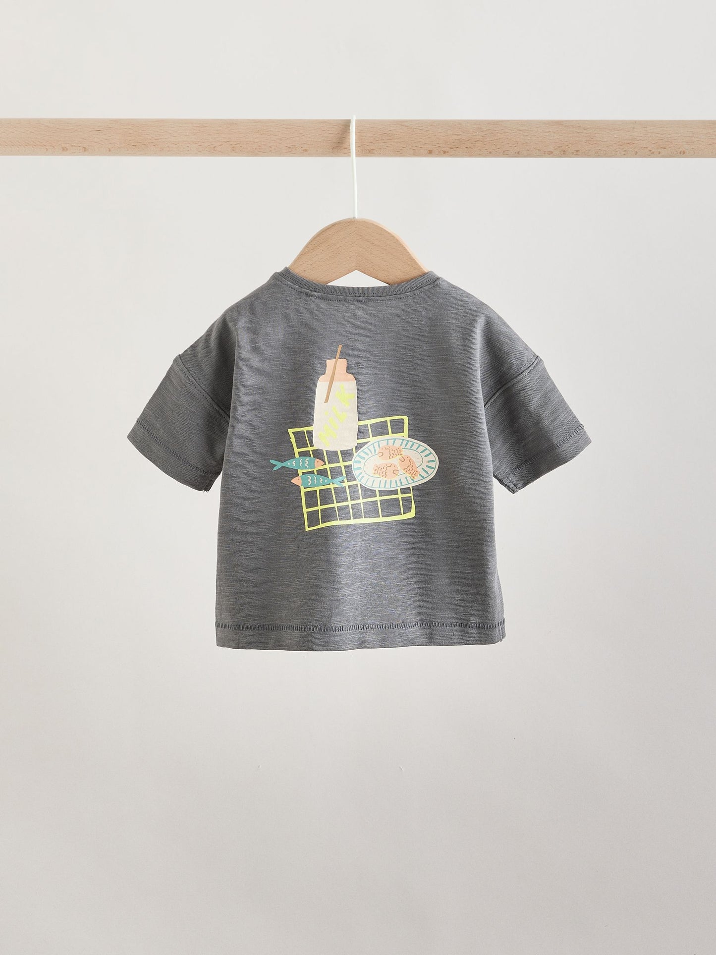 Grey Picnic Top & Trousers Baby Set (0mths-2yrs) image 6