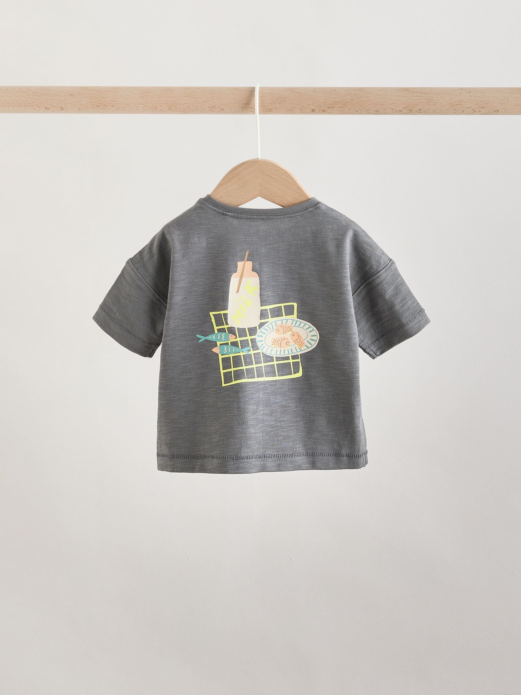 Grey Picnic Top & Trousers Baby Set (0mths-2yrs) image 6