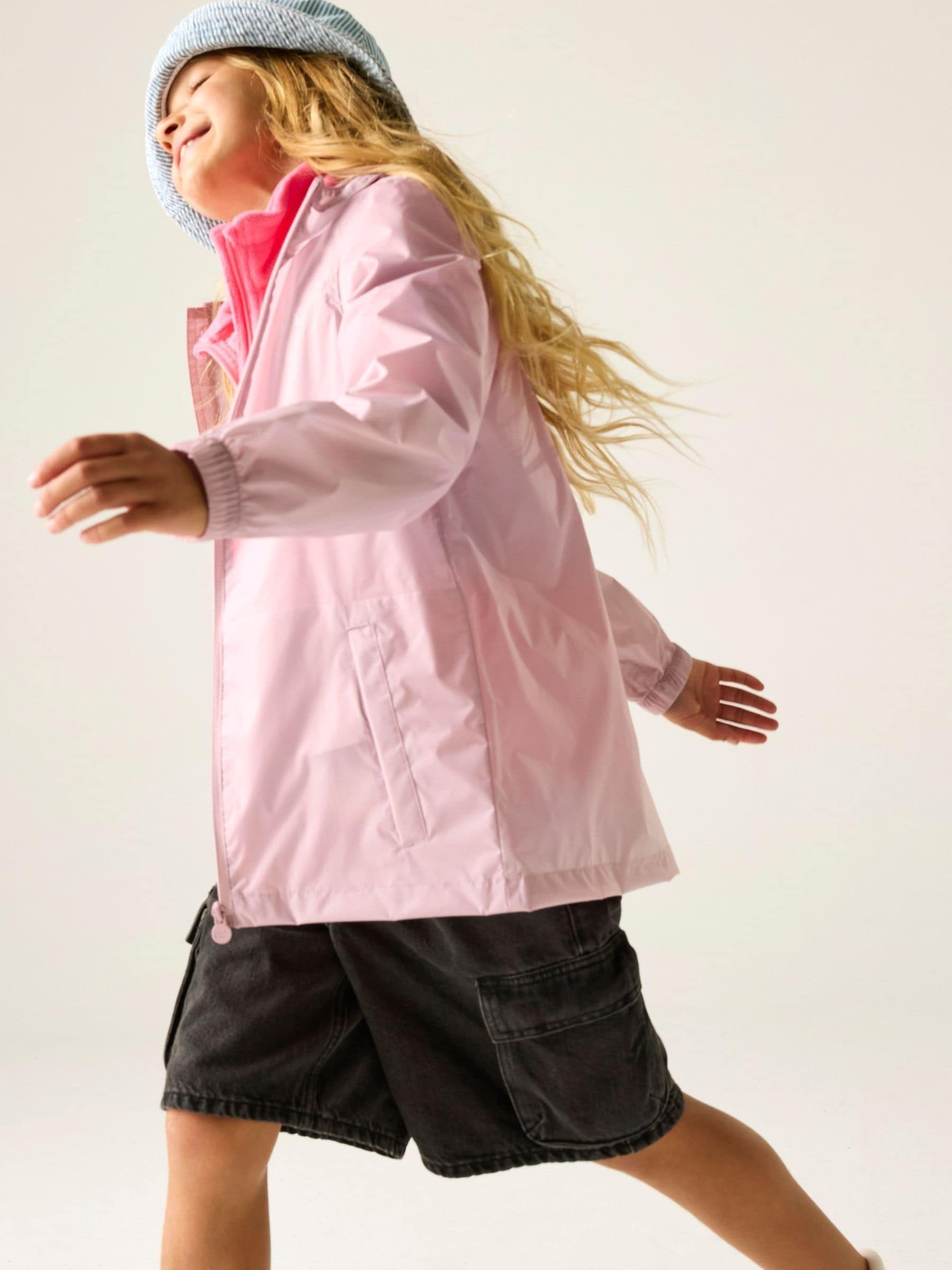 Dsiney Kidz - Regatta Purple Kids Waterproof Pack It Jacket image 4