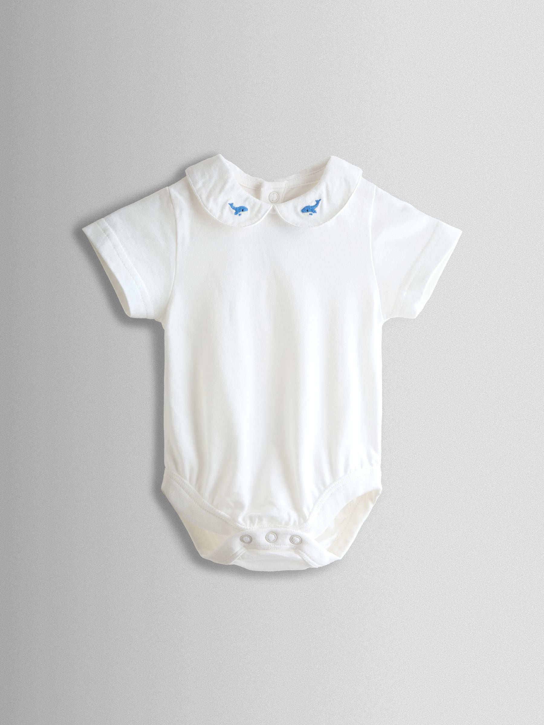 JoJo Maman Bébé Blue Whale Stripe Dungaree & Body Set image 3