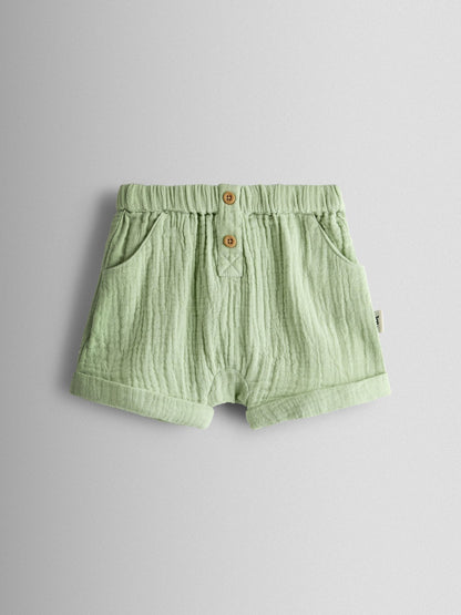 JoJo Maman Bébé Cream Safari Cheesecloth Top & Short Set image 5