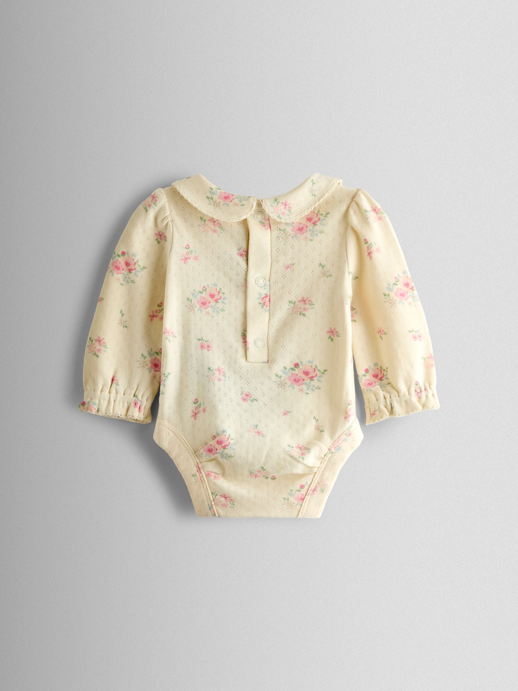JoJo Maman Bébé Pink Floral Bubble Dungaree and Body Set image 5