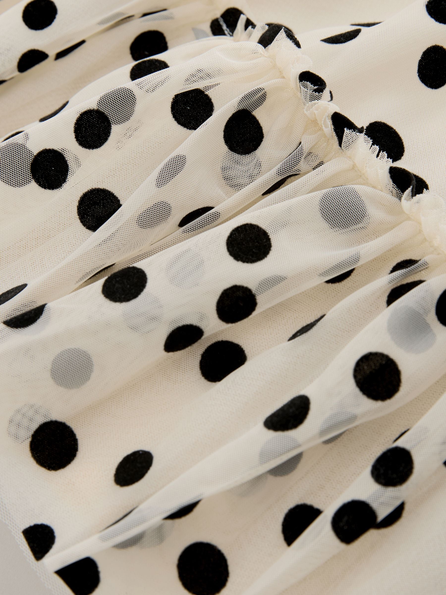 Monochrome Spot Mesh Party Dress (3mths-7yrs) image 8