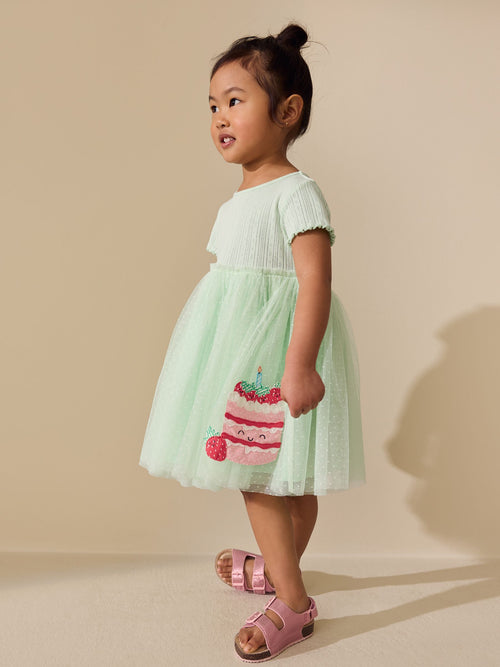 Blue/Green Cake Tutu Skirt Dress (3mths-7yrs) image 1