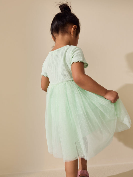 Blue/Green Cake Tutu Skirt Dress (3mths-7yrs) image 2