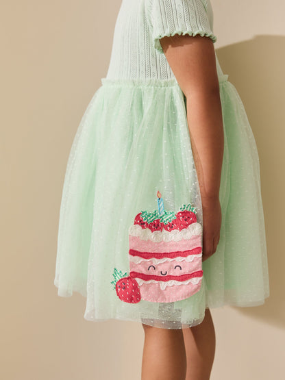 Blue/Green Cake Tutu Skirt Dress (3mths-7yrs) image 3