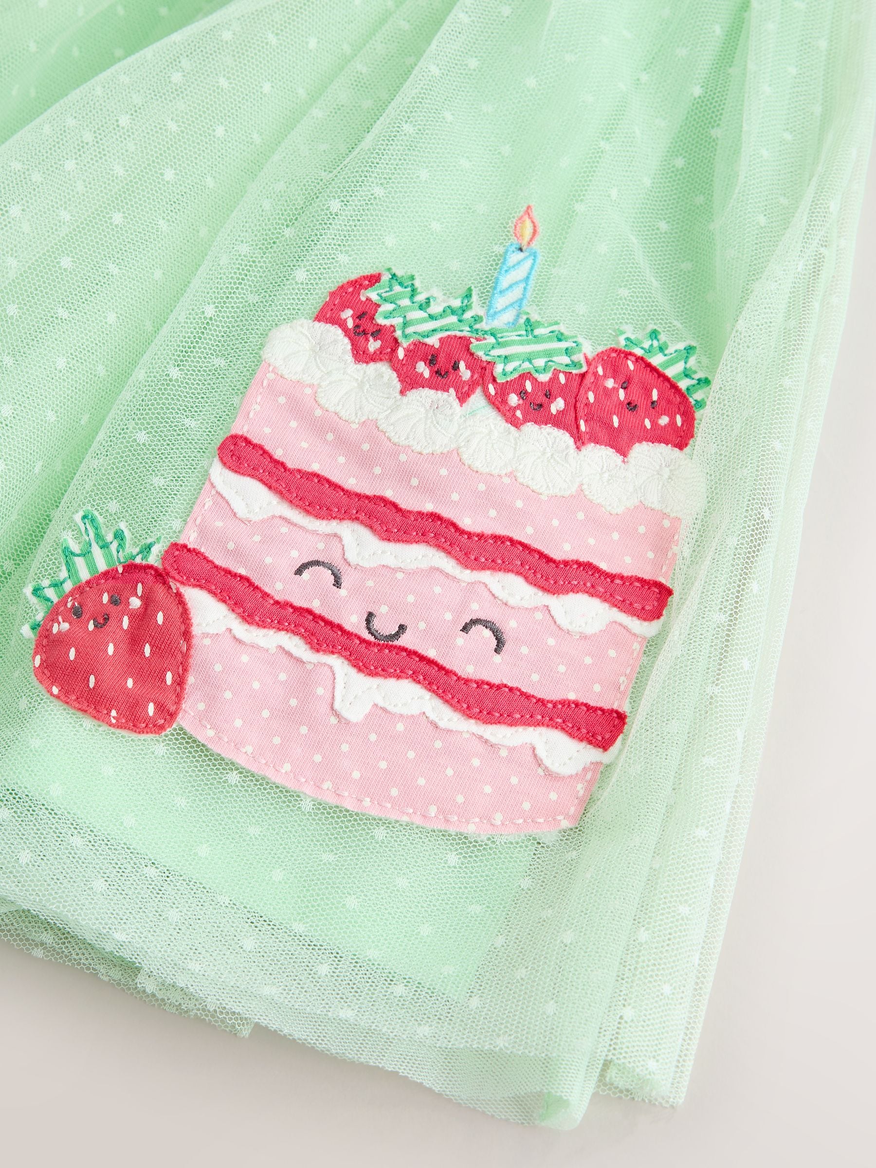 Blue/Green Cake Tutu Skirt Dress (3mths-7yrs) image 6