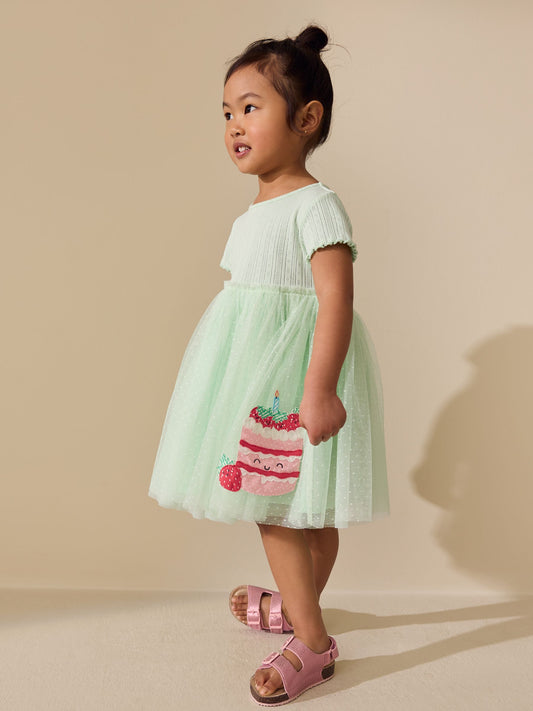 Blue/Green Cake Tutu Skirt Dress (3mths-7yrs) image 1