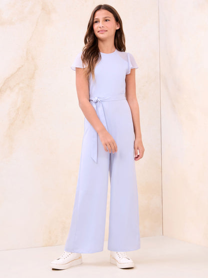 Dsiney Kidz - Lipsy Blue Mesh Detail Jumpsuit (7-16yrs) image 1