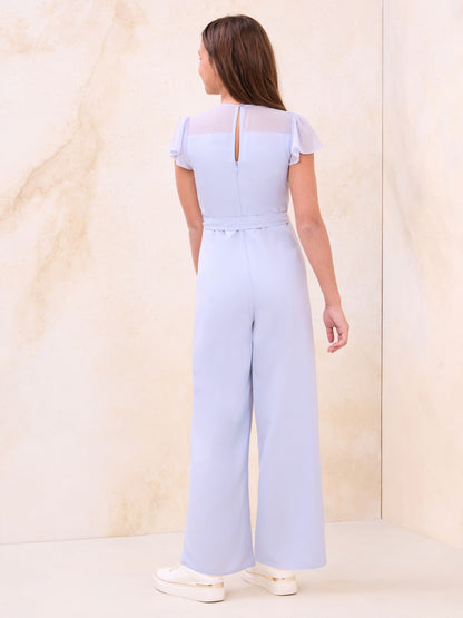 Dsiney Kidz - Lipsy Blue Mesh Detail Jumpsuit (7-16yrs) image 4
