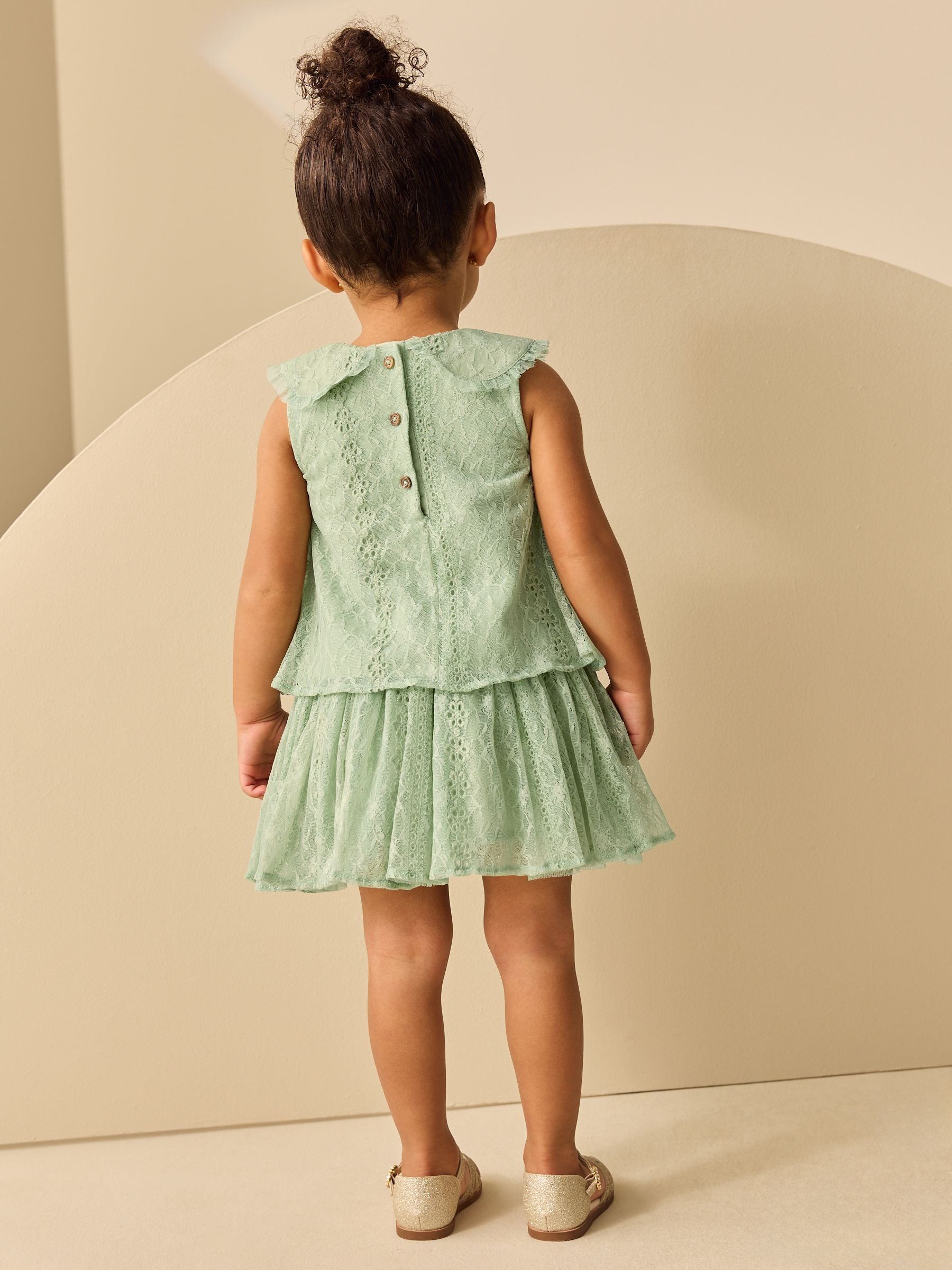 Mint Lace Top & Skirt Set (3mths-7yrs) image 4