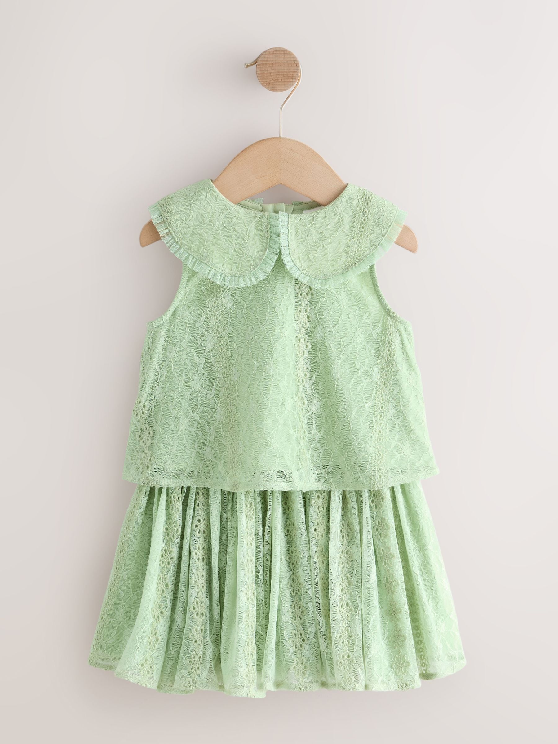 Mint Lace Top & Skirt Set (3mths-7yrs) image 5