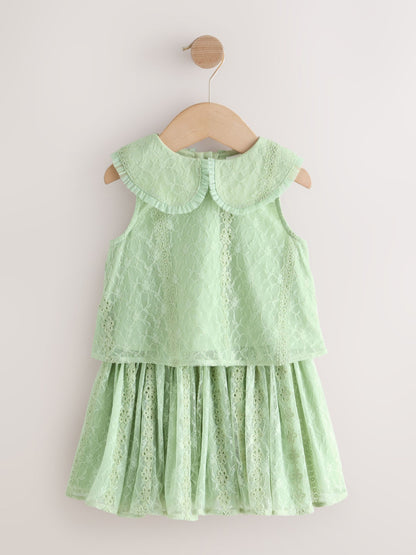 Mint Lace Top & Skirt Set (3mths-7yrs) image 5